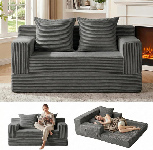 Convertible loveseat sofa bed - loveseat,