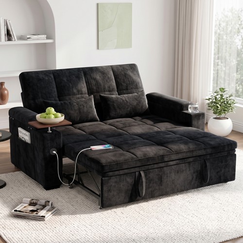 Black chenille convertible - chenille,