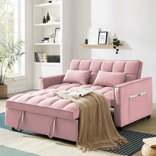 Pink velvet 1 convertible - velvet, in
