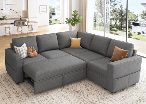 Honbay sectional sleeper sofa - sleeper,