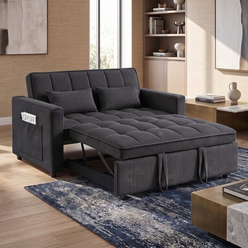 Modern corduroy tufted futon - tufted,